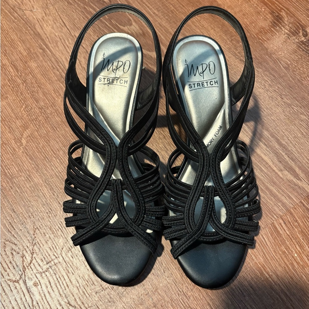 Impo Women's Elegant Black Kitten Heels